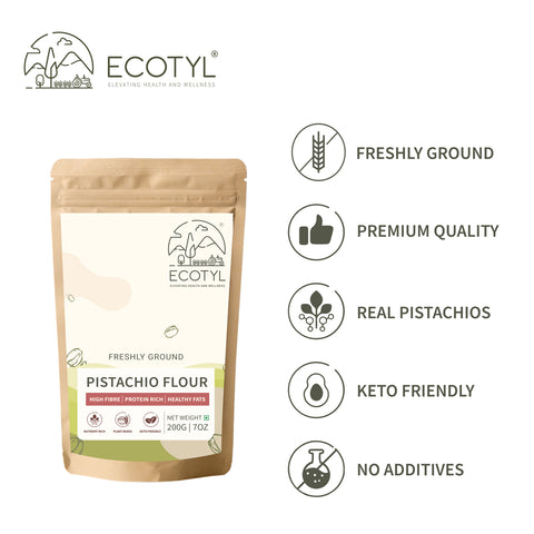 Ecotyl Pistachio Flour | Gluten Free | Healthy Baking Flour | 200g
