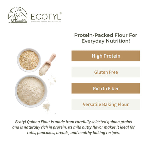 Ecotyl Quinoa Flour | High Protein | Nutritious Flour | 500g
