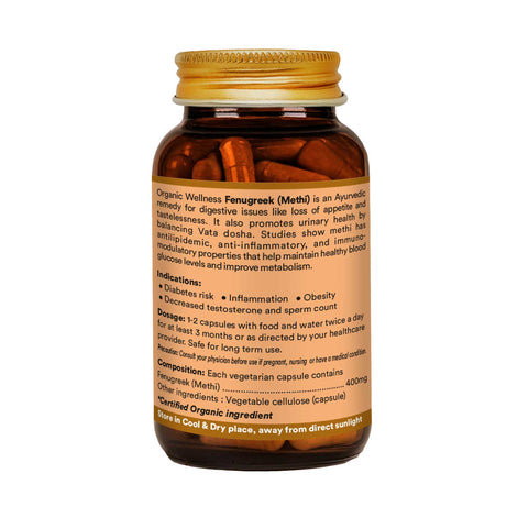 Fenugreek Capsules (Certified Organic)