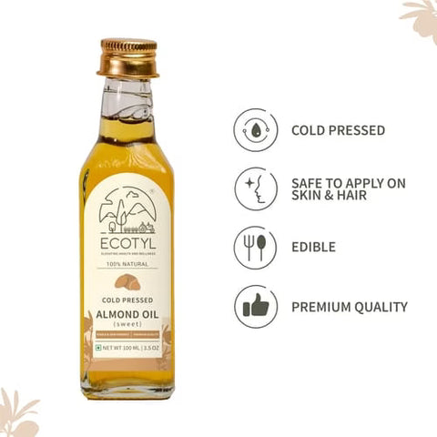 Ecotyl (Cold-Pressed) Almond Oil (Pack of 3)