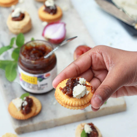 Caramelized Onion And Fig Relish With Kachampulli Vinegar