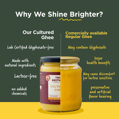 A2 Cow Ghee 500 ml |  India's Only Certified Glyphosate Free A2 Cow Ghee