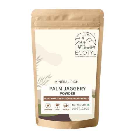 Ecotyl Palm Jaggery Powder | Natural Sweetener | Rich Caramel Taste | 300g