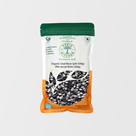 Vedic Kitchen Organic Urad Black Split (Certified Organic) 500 grams