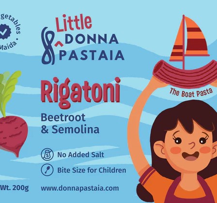Donna Pastaia Little Rigatoni 'The Boat' | Beetroot & Semolina  200 grams
