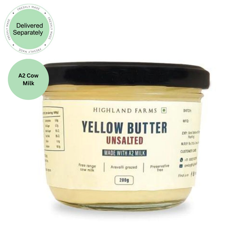 A2 Unsalted Yellow Butter (Delivered Separately Next Day)