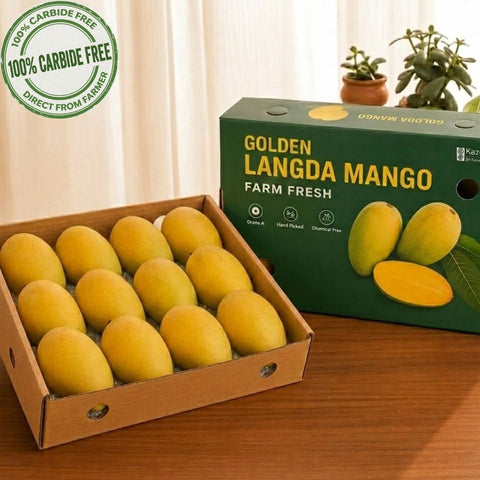 Golden Langda Mango Carbide-free 12 pc Box