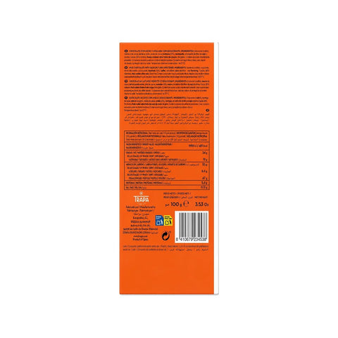 Trapa Bar 0% Sugar Added Milk with Hazelnuts 100g
