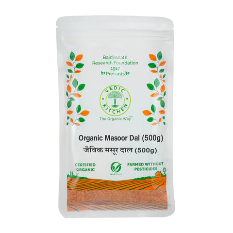 Vedic Kitchen Organic Masoor Dal (Certified Organic)