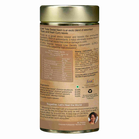 Organic Wellness Tulsi Sweet Neem (Tin) 100 grams
