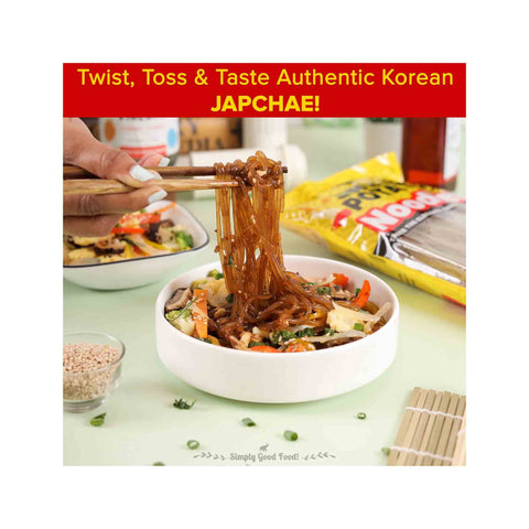 Urban Platter Sweet Potato Noodles (Dangmyeon), 300g (Korean Style Japchae Noodles, Glass Noodles, Additive-free, Gluten-free)