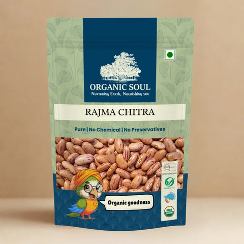 Organic Soul Organic Rajma Chitra – Unpolished | 500 g