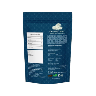 Organic Soul Organic Kodo Millet – Unpolished | 500 g
