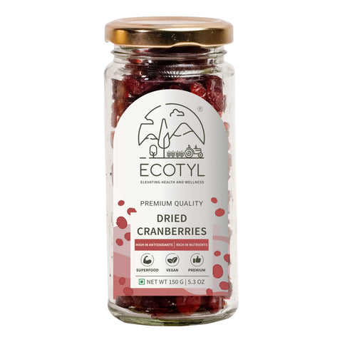 Ecotyl Dried Cranberries | Seedless Dried Fruit |