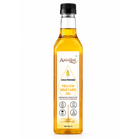 Aadiras Cold Pressed Yellow Mustard Oil