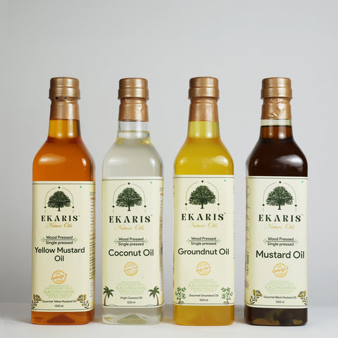 Wood Pressed Yellow Mustard Oil - 1 Liter