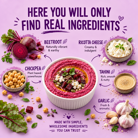 Beetroot Ricotta Hummus