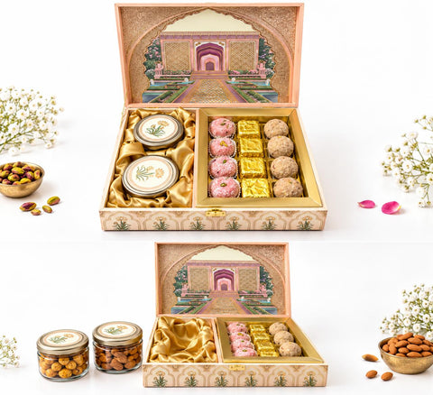 The Swarn Mahal Diwali Hamper - An exquisite gift of festive flavours.  (Delivered Separately Next day)