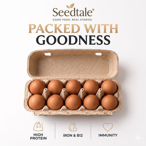 Seedtale Kadaknath Eggs 10 Pcs