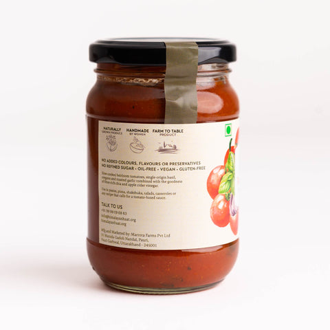 Tomato Basil Sauce With Garlic and Chia