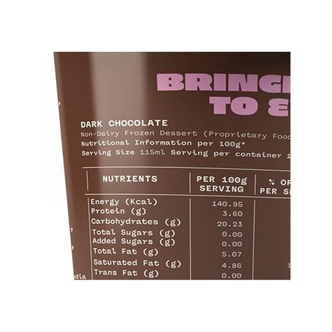 Minus30 Dark Chocolate Vegan & Sugar Free 115ml