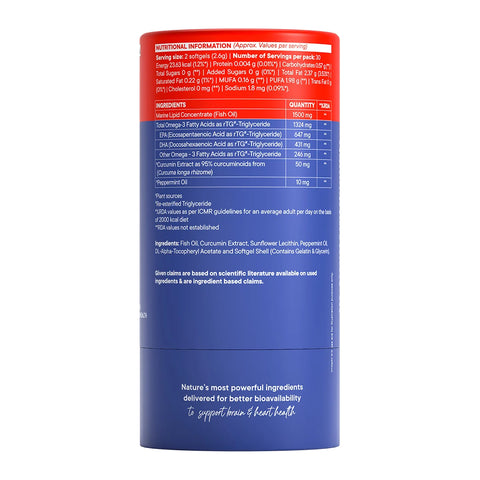 Wellbeing Nutrition 3x Omega 200g