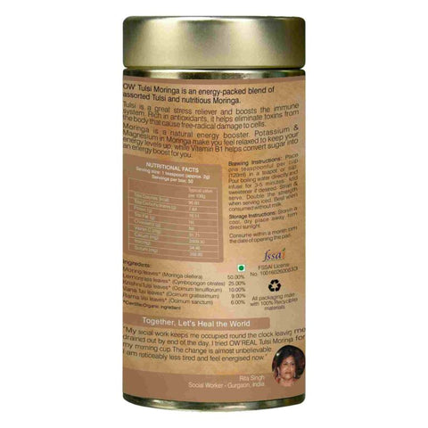 Organic Wellness Tulsi Moringa (Tin) 100 grams