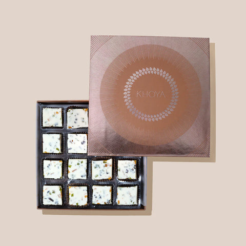 White Chococlate Aam Papad Barfi (Delivered Separately)