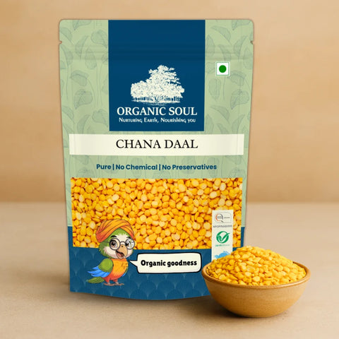 Organic Soul Organic Chana Dal – Unpolished | 500 g