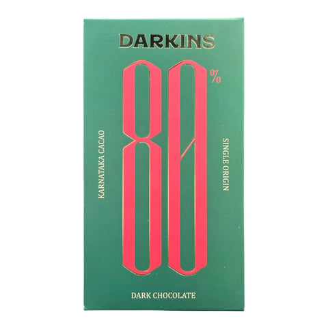 Darkins 80% Artisanal Dark Chocolate - Karnataka Single Origin
