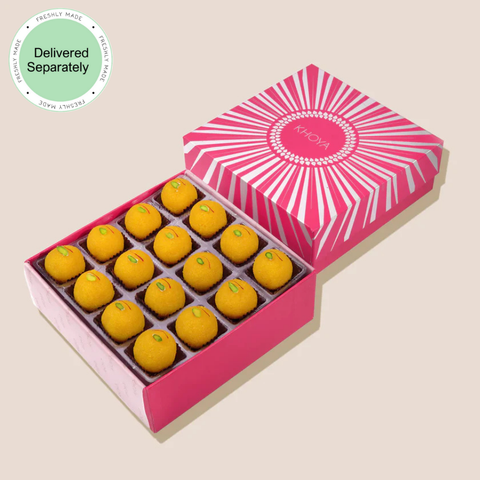 Kesar Motichoor Ladoo (Delivered Separately Next Day)