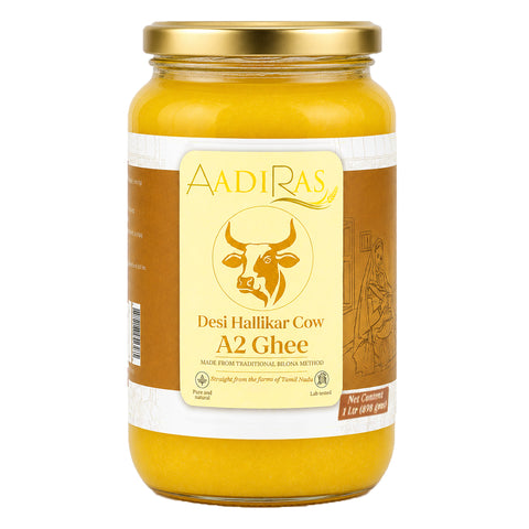 Aadiras A2 Hallikar Cow Ghee 1000ml