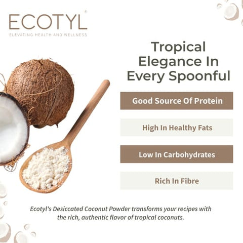 Ecotyl Desiccated Coconut Powder 250 grams