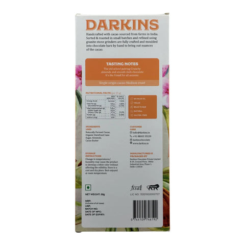 Darkins 70% dark chocolate with Almonds