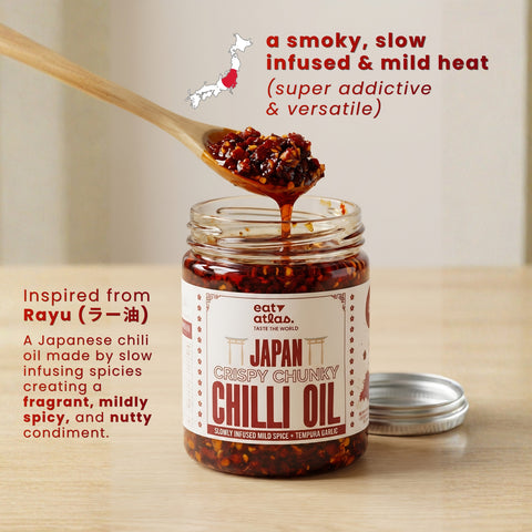 Eat Atlas Japanese Rayu Crispy Chilli Oil (200 grams)