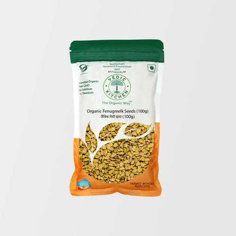 Vedic Kitchen Organic Fenugreek (Certified Organic) 100 grams