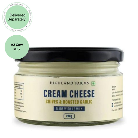 Cream Cheese-Chives & Roasted Garlic (Delivered Separately Next Day)