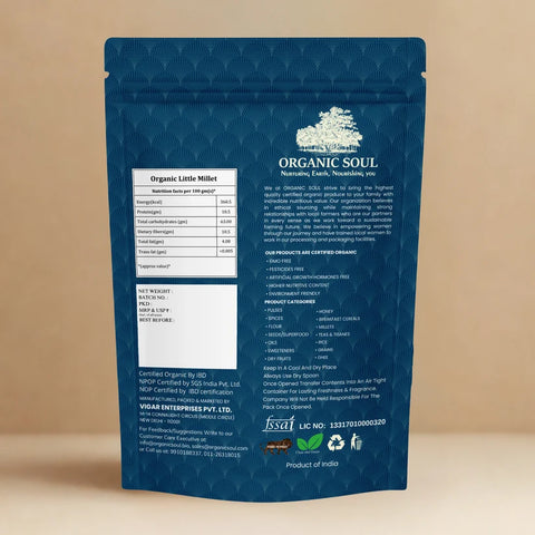 Organic Soul Organic Little Millet – Unpolished | 500 g