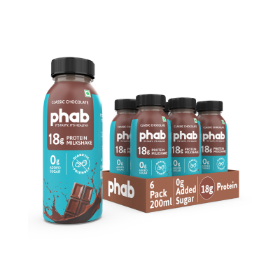 Phab 18g Protein Milkshake, Classic Chocolate 200ml