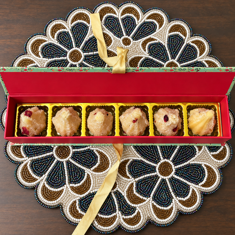 Coconut Modak - 6 Pcs Box (Delivered Separately Next Day)