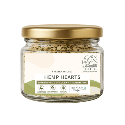 Ecotyl Hemp Hearts | Rich in Omega-3 & Protein | 175g