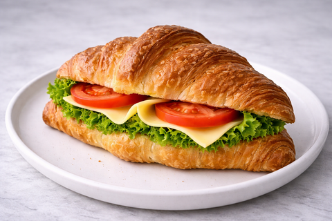 Tomato Cheese Croissant Sandwich