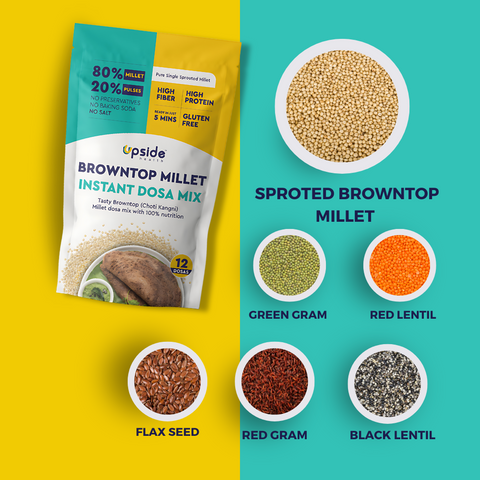 Mixed - Browntop Millet and Foxtail Millet- Instant Dosa Mix