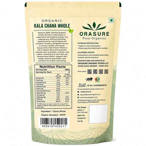 Orasure Organics Kala Chana Whole