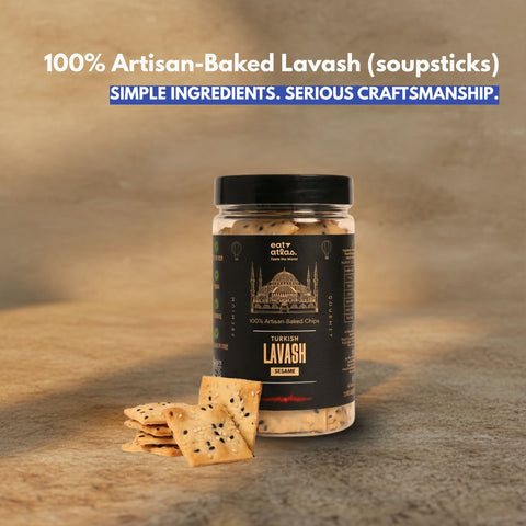 Eat Atlas Chilli Paprika Baked Lavash Chips – Ultra-Crispy, No Palm Oil (85 gms)