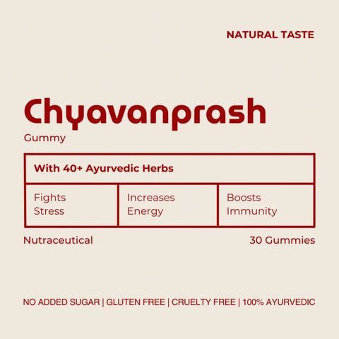 Organic Soul Chyavanprash O Gummy – 40+ Ayurvedic Herbs | No Added Sugar | 30 Gummies