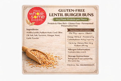 Gluten-Free Lentil Protein Bun (2p)