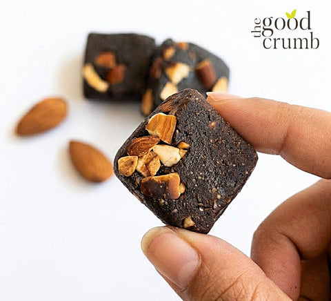 Mocha Almond Oat & Date Bites I Gluten-free I Box of 10 Bites I No Ghee or Oil I 9g Protein