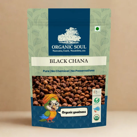Organic Soul Organic Black Chana (Kala Chana) – Unpolished | 500 g