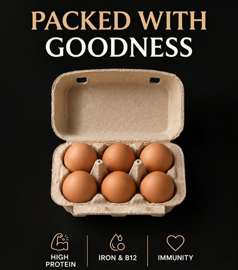 Seedtale Kadaknath Eggs 6 Pcs Box